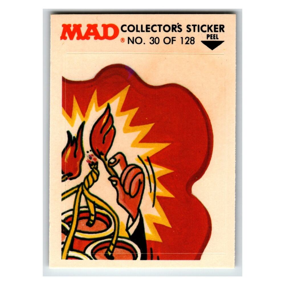 MAD Collectors Sticker No. 30 of 128 1983 Fleer Vintage